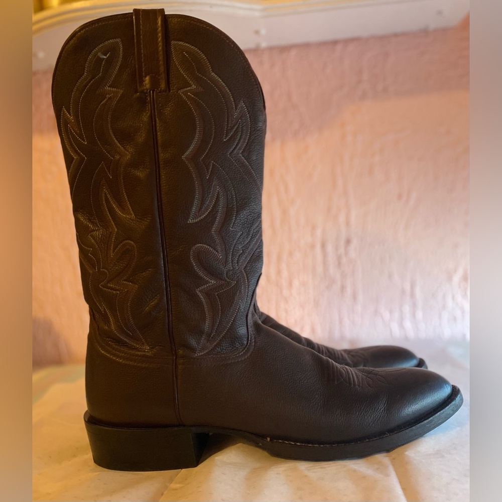 Nocona Tan and Brown Cowboy Boots